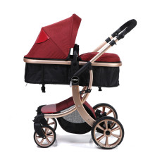 Multi-function best quality fancyBest quality fancy folding baby stroller with PU wheel